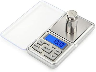 Meichoon Jewelry Scale Pocket Size High Precision Digital Milligram Scale Steelyard 1.1lb/500g (0.01g) Reloading for Jewelry and Gems Small Electronic Scale C32