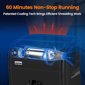 VidaTeco Micro-Cut Paper Shredder – High Security, Home Office