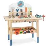 Kids Wooden Tool Workbench Toy Set 