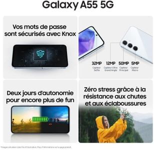 Samsung Galaxy A55 5G Smartphone, 128GB – Navy