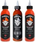 Poirier's Louisiana Style Hot Sauce 3-Pack Gift Pack (2 x Original and 1 x KO Edition, 177ml each)