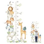 Forhome Height Chart for Children,Self-Adhesive Wall Sticker Forest Animals Wall Sticker, Children Height Chart Wall Sticker, Children's Room Decoration for Boys & Girls, Measures 50-150 cm