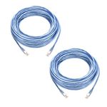 Beszin 2-Pack RJ11 25Ft Shielded Modem Cable for High Speed DSL Internet, for Broadband DSL Modems, High Speed Data Transfer, Home DSL Ethernet Phone Jack Cable