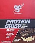 BSN Protein Crisp Bar by Syntha-6, Low Sugar Whey Protein Bar, 20g of Protein, Chocolate Crunch, 12 Count (Packaging may vary)