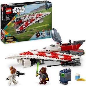 LEGO Star Wars Caza Estelar del Jedi Bob, Maqueta de Nave, Juguete de Construcción para Colección, Minifiguras de Personajes, Regalo de Cumpleaños para Niños, Niñas y Fans de 8 Años o Más 75388