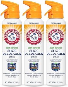 Arm and Hammer Shoe Refresher Spray, Multi-Purpose Odor Remover for All Types of Footwear, Shoe Deodorizer Spray, Shoe Odor Eliminator, Shoe Spray, Shoe Smell Eliminator, 4 oz (3 Pack)