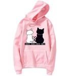 Popster Women's Fleece Neck Hooded Sweatshirt (POP0118485_Pink