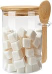 Glass Sugar Container with Spoon - 