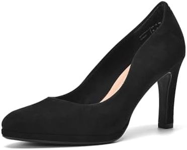 DREAM PAIRS Scarpe décolleté da Donna con Punta Chiusa,Size 37,Camoscio-Nero,SDPU2441W-E