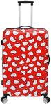 Bioworld Hello Kitty All-Over Print 28 Suitcase With 360-Degree Wheels And Retractable Handle