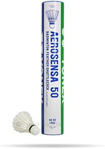 Yonex Aerosensa AS 50 Feather Badminton Shuttlecock (1 Dozen) (1 Tube (Dozen Shuttles))