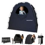 SlumberPod The Official Blackout Sleep Tent for Pack and Play, Mini Cribs and Travel Cribs, Blackout Canopy Crib Cover, Sleep Pod for Kids with Monitor Pouch and Fan Pouch, Navy Night Sky