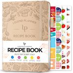 Legend Recipe Book – Blank Family Cookbook to Write In Your Own Recipes – Empty Cooking Journal – Personalized Cooking Notebook, Hardcover, A5-Sized, 58 Recipes In Total - Seashell