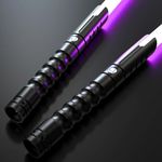 2Packs Light Sabers for Kids Dueling Lightsaber Halloween Cosplay Party Gifts, Light Saber Adult with Double-Bladed Lightsabers for Adults Christmas Teens Toys