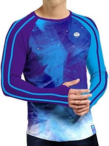 voofly SPF Shirts for Men Long Sleeve Cosmic Blue XL