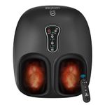 COMFIER Foot Massager with Shiatsu, Deep Kneading, Vibration, Rolling, Compression, Heated Foot Massager for Plantar Fasciitis, Multi Modes Settings, Remote Control, Birthday Gifts for Women Men