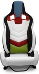 ModifyStreet Universal PVC Fiberglass Leather Reclinable Racing Seats Single [The Animated Series-00]