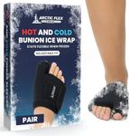 Arctic Flex Foot Ice Pack (Pair) Toe Wrap for Bunion, Plantar Fasciitis, Hallux Valgus, Gout, Swelling & Injuries - Cold & Heat Gel Therapy for Joint Pain Relief & Feet Recovery - Reusable Compression