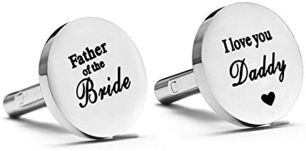 Melix Home Gemelli con scritta "Father of the Bride" "I Love You Daddy", regalo per papà da figlia, Grigio, 2XL