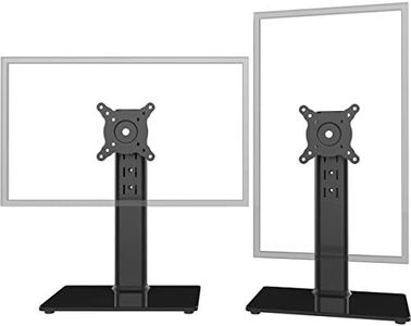 2 Pack Single LCD Computer Monitor Free-Standing Desk Stand Riser for 13 inch to 32 inch Screen with Swivel, Height Adjustable, Rotation, Holds One (1) Screen up to 35kgs…