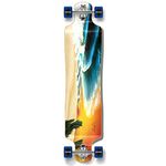 Yocaher Punked Lowrider Drop down through Longboard Complete skateboard (Beach)