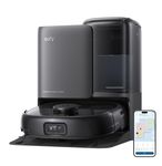 eufy E25 Omni Robot Vacuum Cleaner with Mop, HydroJet System, 20,000 Pa Turbo Powerful Suction, Zero Tangling, Corner-to-Edge Deep Cleaning and Mop Lifting, with Auto All-In-One Station
