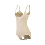 KSKshape Seamless Body Shaper Open Bust Shapewear Firm Control Bodysuit for Women,Beige,XL