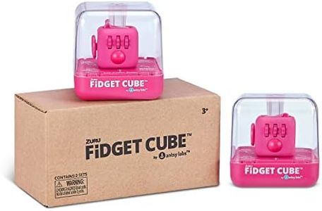 Fidget Original Cube Pink, Stress Relief Toy, Sensory Toy, Pink (2 Pack)