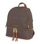 Michael Kors Women Rhea Zip Backpack, Brown (Brown), 12.7x31.8x24.1 cm (W x H x L)