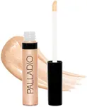 Palladio Lip Gloss, Non-Sticky Lip Gloss, Contains Vitamin E and Aloe, Offers Intense Color and Moisturization, Minimizes Lip Wrinkles, Softens Lips with Beautiful Shiny Finish, Champagne