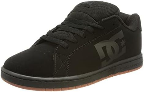 DC Shoes Gaveler-Leather Shoes, Scarpe da Ginnastica Uomo, Nero 2, 42 EU