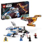 LEGO Star Wars New Republic E-Wing vs. Shin Hati’s Starfighter, Ahsoka Series Set with 2 Toy Vehicles, Droid Figure, 4 Minifigures and 2 Lightsabers 75364