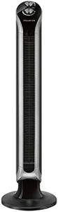 Rowenta VU6620 Eole Infinite Turmventilator | leistungsstark | leise mit nur 43 dB(A) | geringer Energieverbrauch | 3 Geschwindigkeiten | horizontale Oszillation | Timer | Schwarz