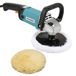 1200Watt Electric Car Polisher Polishing Machine Adjustable Speed Car Electric Polisher Waxing Buffing Sanding Machine (Extra 7" Wool Buffing Pad) (Color-Multi, Watt-1200W, Speed-3000rpm)