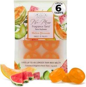 Belle Aroma No-Mess Fragrance Tarts - (6 Mini Scented 1 Pack) Wax Melt Alternative - Moderate Fragrance Tart for Wax Warmer - Long Lasting Scent Multipacks (Melon Blossom)