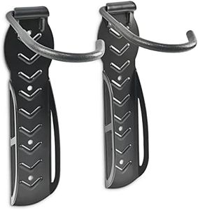 Relaxdays Set de 2 soportes de pared para bicicleta - Soporta hasta 25 kg cada uno, 10 x 26,5 x 12 cm