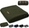 Molithe 100% Wool Blanket, 62" x 86", Warm, Thick, Washable, Military Wool Blanket, Great for Camping, Outdoors, Sporting Events, Survival Kits