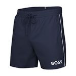 Hugo Boss BOSS Men's Starfish Swim Trunks, Navy, XX-Large