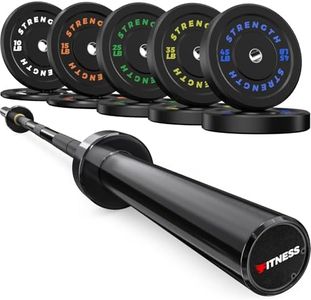 Rendpas 7FT Olympic Barbell Bar 45lb (20kg), 2-Inch 1000lb High Capacity Weight Bar for Powerlifting, CrossFit & Home Gym, Alloy Steel with Needle Bearings