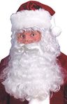 Fun World Costumes Men's Quality Santa Beard and Wig Set, White, One Size