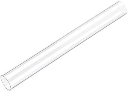 uxcell Rigid Round Clear Tubing 26mm(1'') ID x 28mm(1.1'') OD x 1Ft Length Plastic Tube