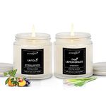 Aromahpure Scented Candles (55 Hours) (100% Soy Wax)- Handcrafted | Smoke-Free | Untold- Petitgrain, Blackcurrant & Peach, Thai Lemongrass Fragrance Candles for Home & Gift Sets, IFRA Certified