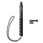 ATUMTEK 114cm Invisible Selfie Stick, 1/4" Extended Monopod Pole, Solid and Compact Design for Insta360, DJI, Action Camera (Buckle Mount for Action Camera and Wrist Strap Included)