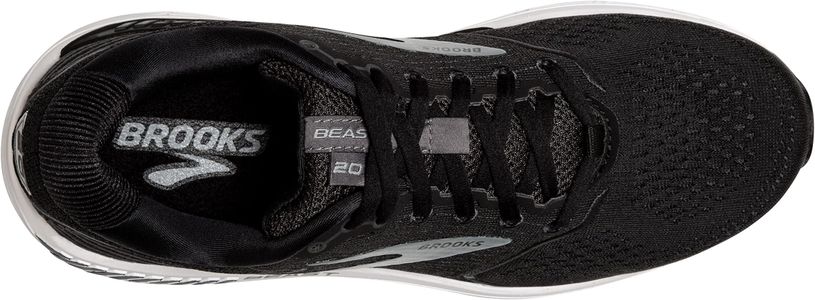 Brooks Men’s Beast 20 Running Shoe – Black/Ebony/Grey, UK 9.5