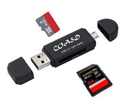 COASD SD Card Reader,Micro SD Card Reader,SD Card Adapter,Memory Card Reader,USB SD Card Reader and Micro SD Card Adapter for SDXC,SDHC,SD,MMC,RS-MMC,Micro SDXC,Micro SD,Micro SDHC Card and UHS-I Card