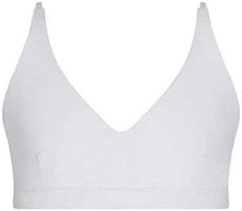 Iris Soft Cup Bra | Ultra Soft, Wireless First Bra for Teens & Tweens with Removable Padding, Adjustable Straps | Seamless Support & Comfort White