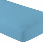 Micro Fiber 2 Twin XL Fitted Bed Sheets (2-Pack) Soft and Comfy - Twin Extra Long, 15" Deep Pocket, 39" x 80" Great for Dorm Room, Hospital and Split King Dual Adjustable Beds (Light Blue)