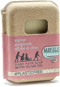 Saponetta Artigianale e 100% Naturale - Sapone per Viso, Mani, Corpo e Capelli - Emolliente e per Pelli Sensibili - 100 g, Olio di Oliva Marsiglia