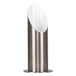 MiniSun Modern Brushed Chrome Table/Floor Standing Uplighter Wall Wash Lamp