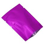 BAT Pack 200 Pieces Open Top Aluminum Foil Coffee Package Pouch Storage Bags Heat Seal Mylar Vacuum Packing Bag (Purple, 2x2.8 inch)